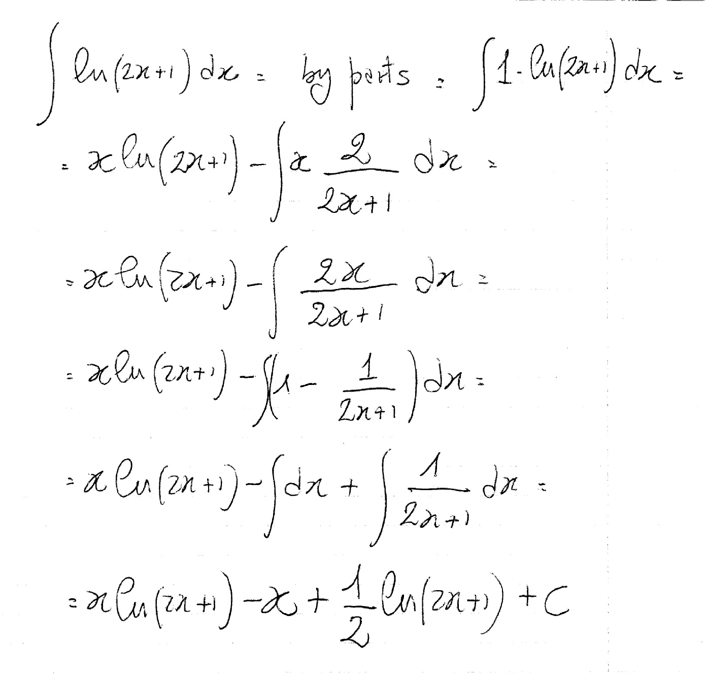 how-do-you-integrate-ln-2x-1-socratic